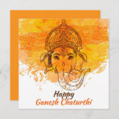 Happy Ganesh Chaturthi (Voorkant / Achterkant)