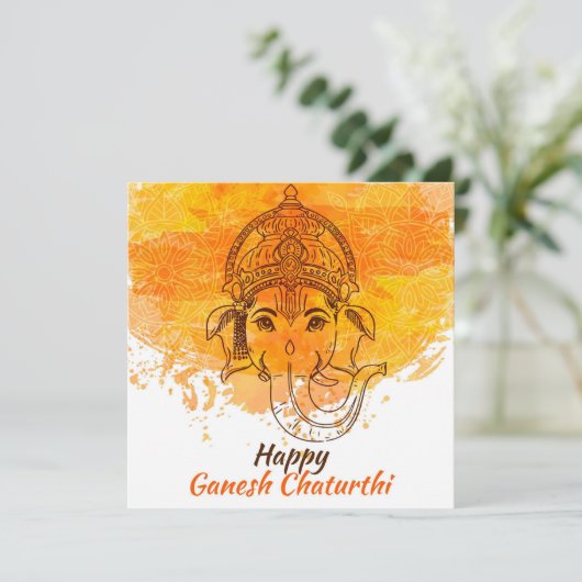 Happy Ganesh Chaturthi (Staand voorkant)