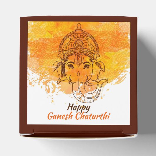 Happy Ganesh Chaturthi Bedankdoosjes (Bovenkant)
