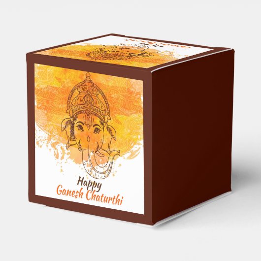 Happy Ganesh Chaturthi Bedankdoosjes (Achterkant)