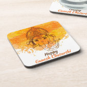 Happy Ganesh Chaturthi Bier Onderzetter (Linkerzijde)