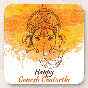 Happy Ganesh Chaturthi Bier Onderzetter