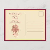 Happy Ganesh Chaturthi, eigen tekst, gradiëntmaroo Briefkaart (Achterkant)