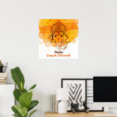 Happy Ganesh Chaturthi Poster (Thuiskantoor)