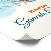 Happy Ganesh Chaturthi Poster (Hoek)