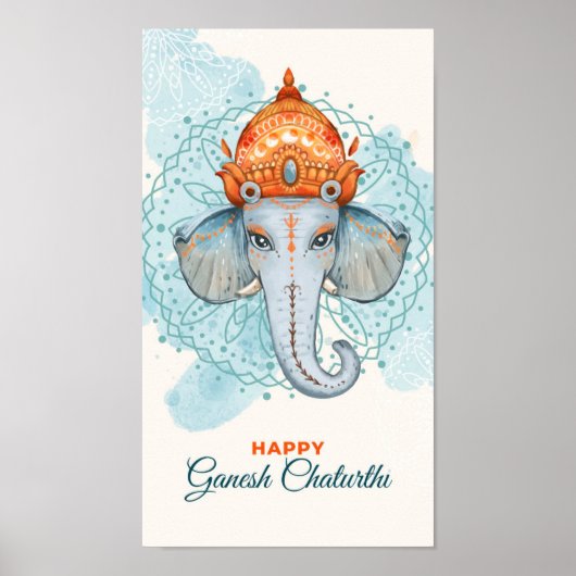 Happy Ganesh Chaturthi Poster (Voorkant)
