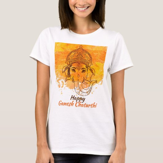 Happy Ganesh Chaturthi T-shirt (Voorkant)