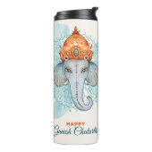 Happy Ganesh Chaturthi Thermosbeker (Gedraaid links)