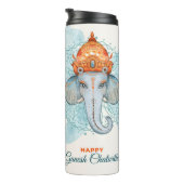 Happy Ganesh Chaturthi Thermosbeker (Geroteerd rechts)