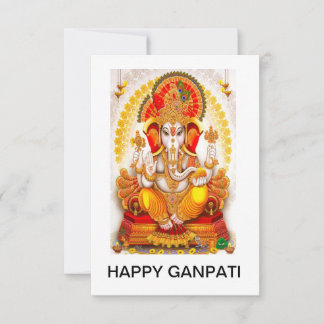 HAPPY GANPATI BEDANKKAART