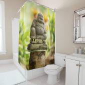 Happy Garden Buddha Shower Curtain Douchegordijn (In situ)