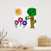 Happy Garden Kinderen Poster (Keuken)