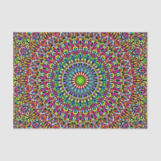 Happy Garden Mandala Tissuepapier (Voorkant)