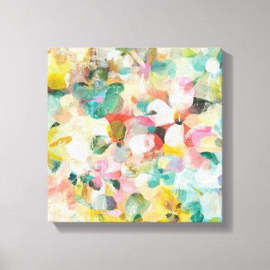 Happy Garden | Zachte pasta's Canvas Afdruk (Voorkant)