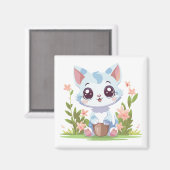 Happy Gardener Cat Magneet (Voorkant / Achterkant)