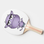 Happy Gargoyle Cartoon - Fantasy Tafeltennisbatje (Zijkant)