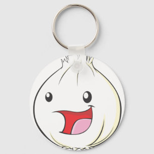 Happy Garlic Vegetable Smiling Sleutelhanger