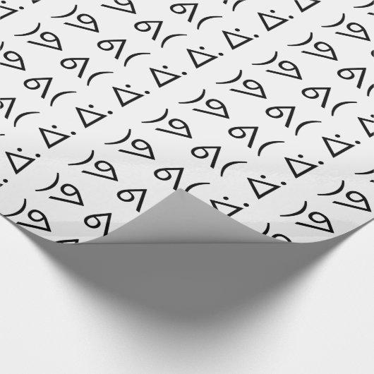 Happy Gary ᕕ( ᐛ )ᕗ Meme Emoticon Emoji Text Art Cadeaupapier (Hoek)