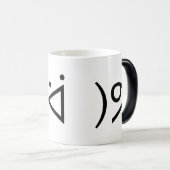 Happy Gary ᕕ( ᐛ )ᕗ Meme Emoticon Emoji Text Art Magische Mok (Voorkant rechts)