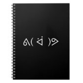 Happy Gary ᕕ( ᐛ )ᕗ Meme Emoticon Emoji Text Art Notitieboek (Voorkant)