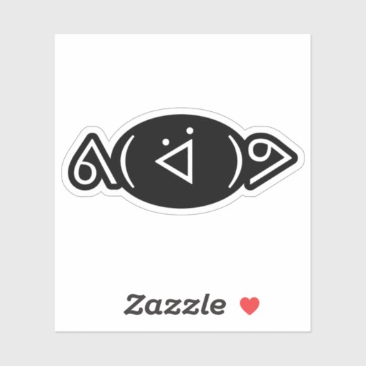 Happy Gary ᕕ( ᐛ )ᕗ Meme Emoticon Emoji Text Art Sticker (Vel)