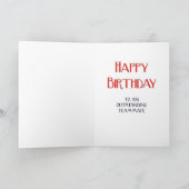 Happy Gay Birthday Uitstekende teamgenoot Kaart (Binnen)