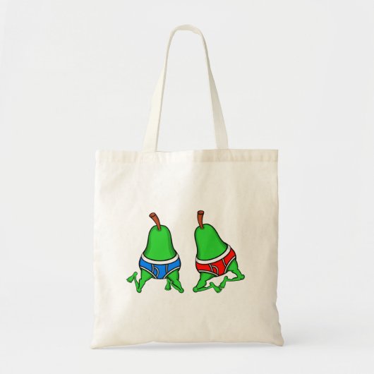 Happy Gay Pride Pears Tote Bag (Voorkant)