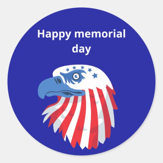Happy geft stickers voor herdenkingsdag (Voorkant)