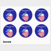 Happy geft stickers voor herdenkingsdag (Vel)