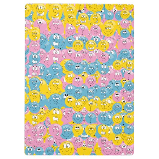 Happy, Gekke en Funny 😊 Emoji Faces Klembord (Achterkant)