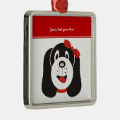Happy gekke puppy aangepaste ornament (Rechts)