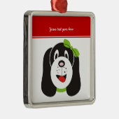 Happy gekke puppy aangepaste ornament (Rechts)