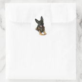 Happy German Shepard style dog sticker (Tas)