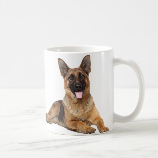 Happy German Shepherd Coffee Mok (Rechts)