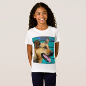 Happy German Shepherd T-shirt (Voorkant volledig)