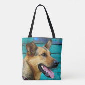 Happy German Shepherd Tote Bag (Achterkant)