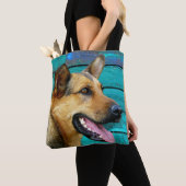 Happy German Shepherd Tote Bag (Dichtbij)