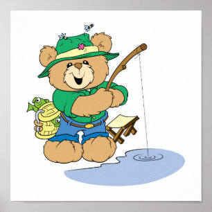 Happy Gevist Fisherman Beer Poster