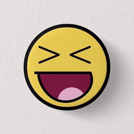 Happy Geweldige Face Button (Voorkant)