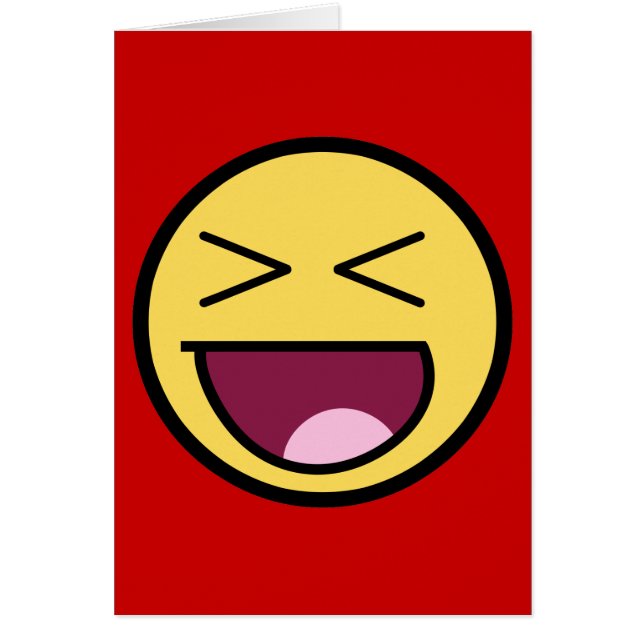 Happy Geweldige Face Card (Voorkant)