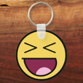 Happy Geweldige Face Sleutelhanger (Voorkant)