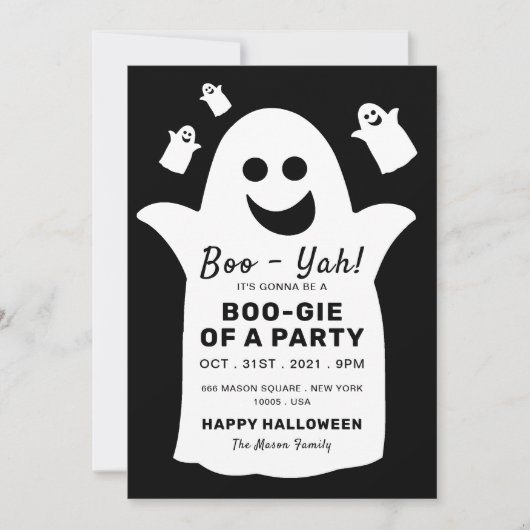 Happy Ghost, Black Halloween Party (Voorkant)