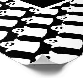 Happy Ghost, Black Halloween Party Poster (Hoek)