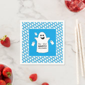 Happy Ghost, Blue Halloween Party Servet (Insitu)