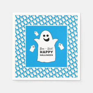 Happy Ghost, Blue Halloween Party Servet