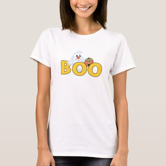 Happy Ghost Boo T-shirt (Voorkant)