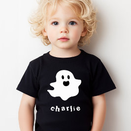 Happy Ghost en de naam kinder Halloween Shirts