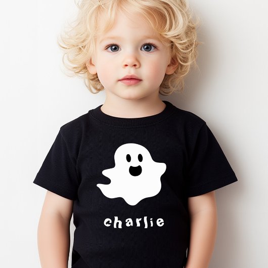 Happy Ghost en de naam kinder Halloween Shirts