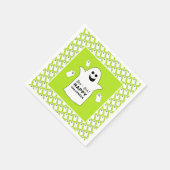 Happy Ghost, Green Halloween Party Servet (Hoek)