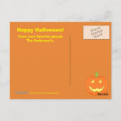 Happy Ghost Halloween Briefkaart (Achterkant)